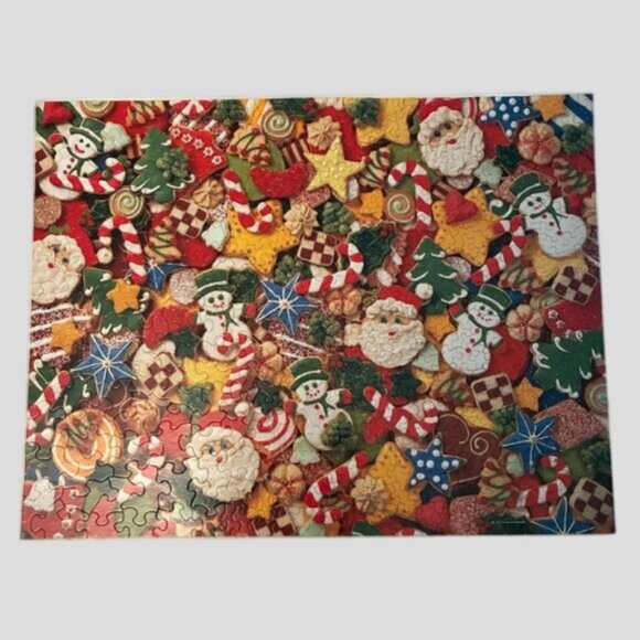 Springbok "O Christmas Treats" Santa Snowman Family Jigsaw Puzzle 500 Piece - Picture 2 of 7